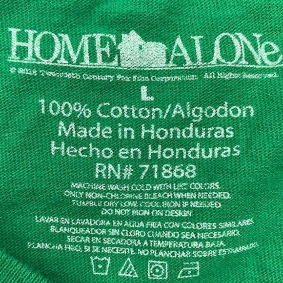 HOME ALONE CHRISTMAS Tee Wet Bandits Large Funny Classic White Elephant Party - Picture 3 of 5